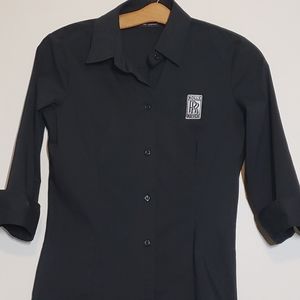 Rolls-Royce Fitted Button-Up Black Size XS Shirt